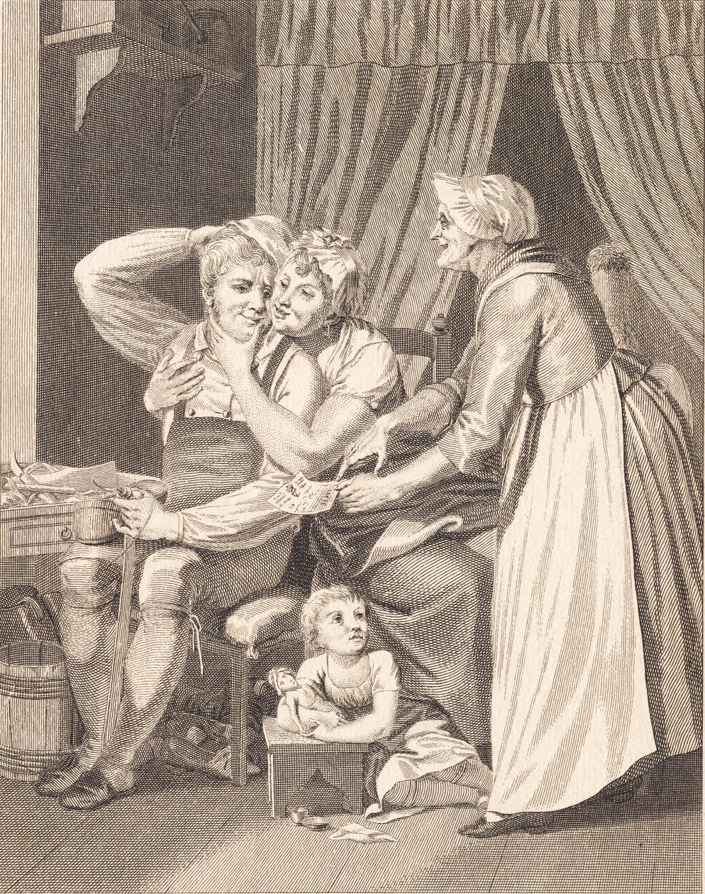 Bilet na loterię autorstwa J.F. Clemens