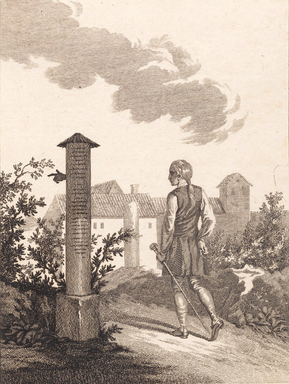 Niels Klim, który biega w Potu autorstwa J.F. Clemens