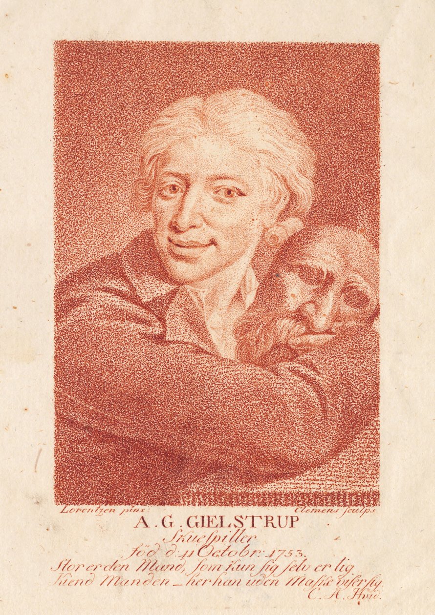 Aktor Adam Gottlob Gielstrup (1753-1830) autorstwa J.F. Clemens