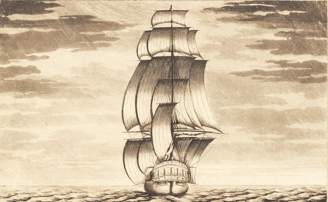 Zestaw statków. Fregata autorstwa J.F. Clemens