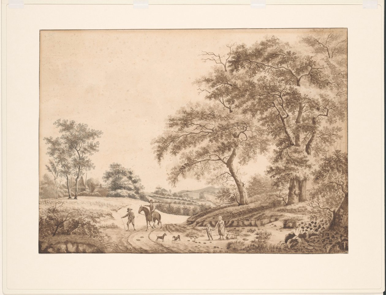 Krajobraz autorstwa J.H. de Friderici (signed by artist)