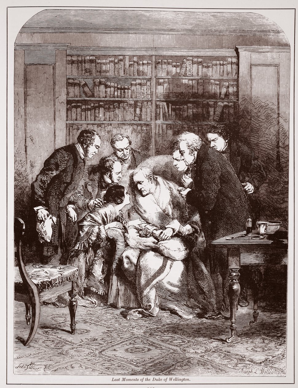 Ostatnie chwile księcia Wellington autorstwa J.L. Williams