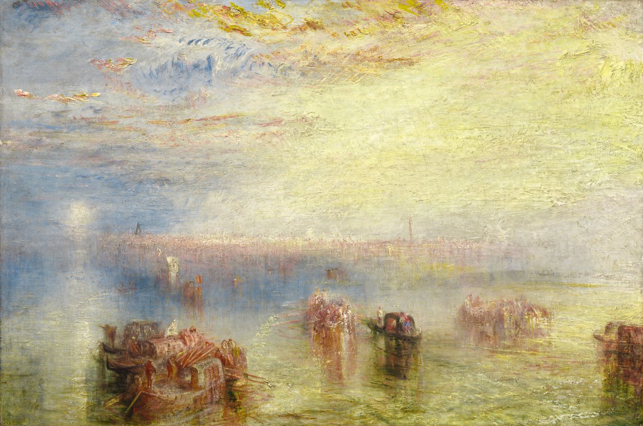 Podejście do Wenecji, 1844. autorstwa Joseph Mallord William Turner