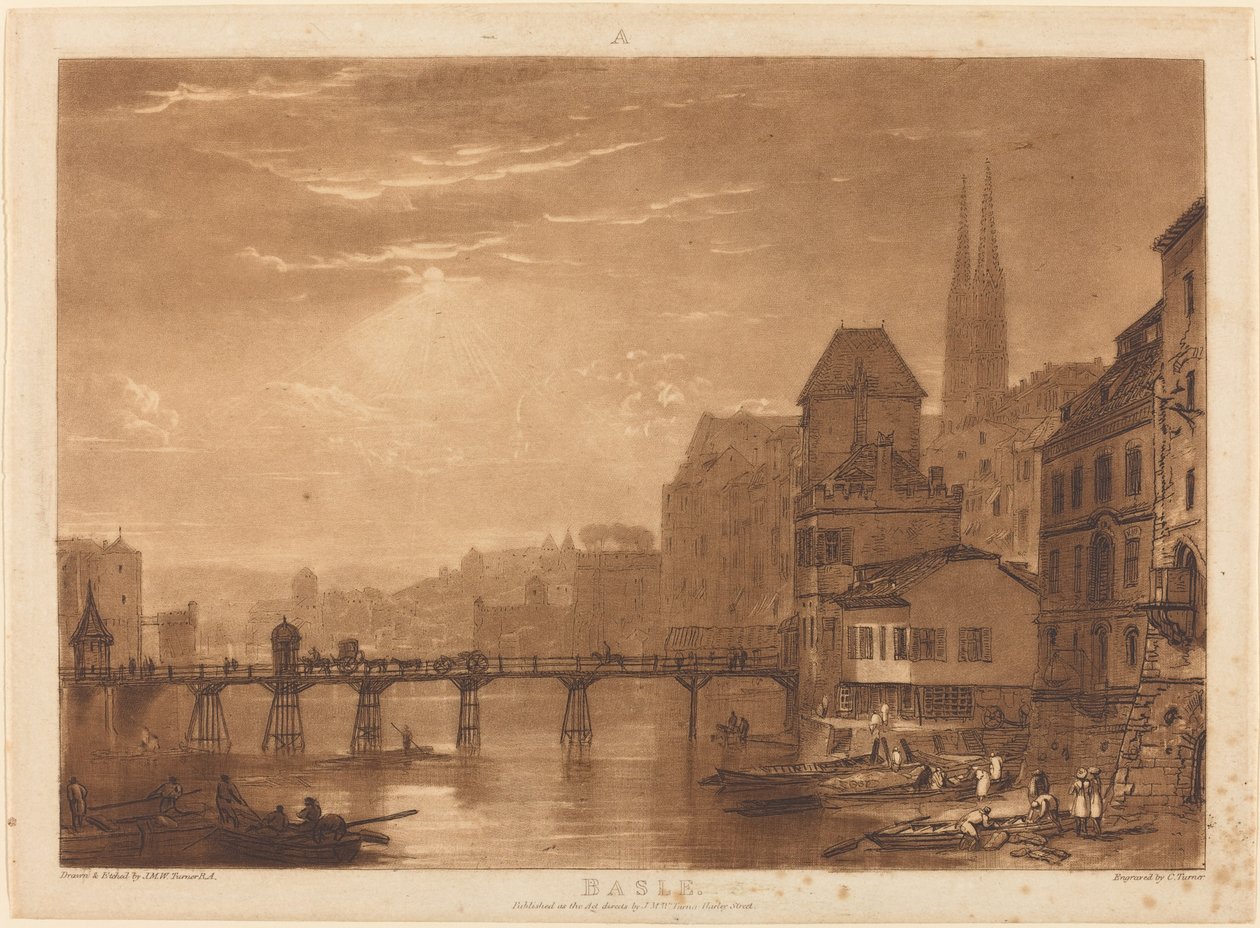 Bazylea, opublikowana w 1807 r. autorstwa Joseph Mallord William Turner