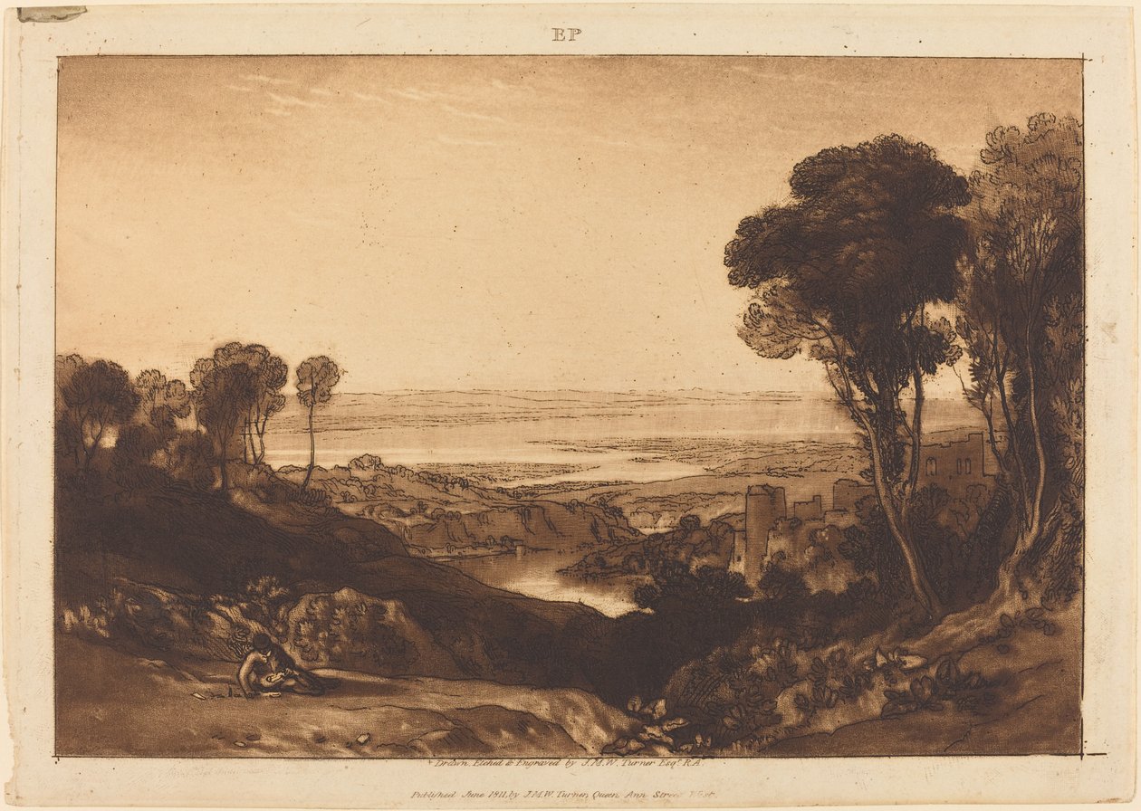 Junction of Severn i Wye, opublikowane w 1811 r. autorstwa Joseph Mallord William Turner