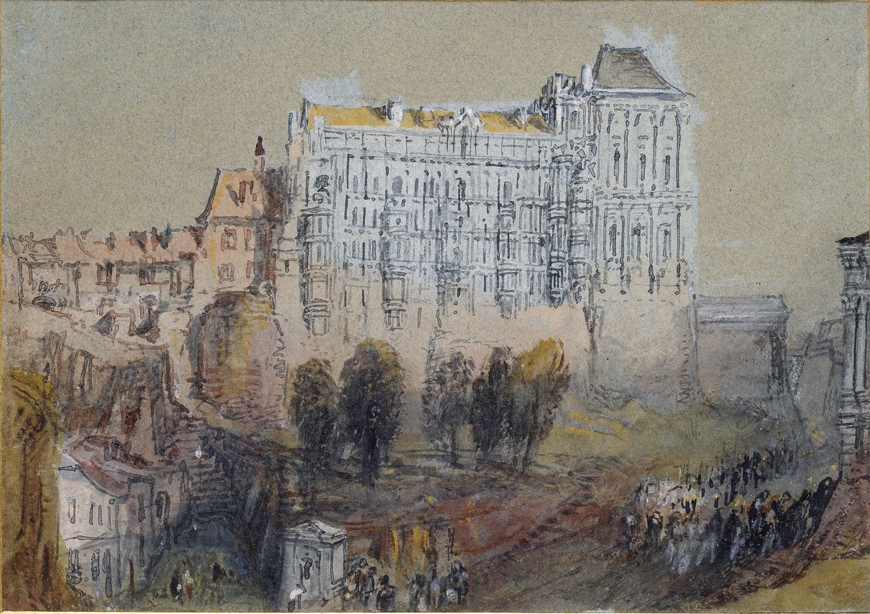 Pałac w Blois, ok. 1830 autorstwa Joseph Mallord William Turner