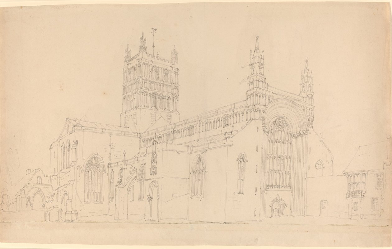 Opactwo Tewkesbury. autorstwa Joseph Mallord William Turner