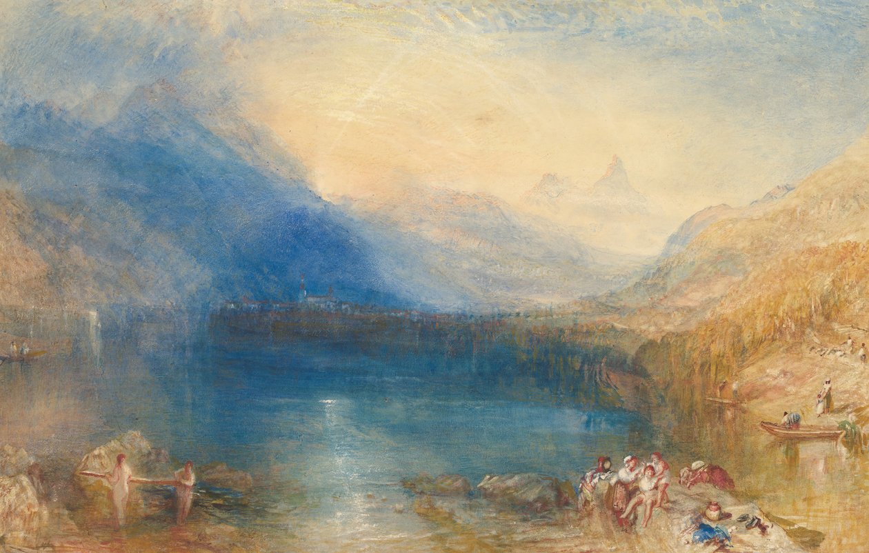 Jezioro Zug, 1843. autorstwa Joseph Mallord William Turner