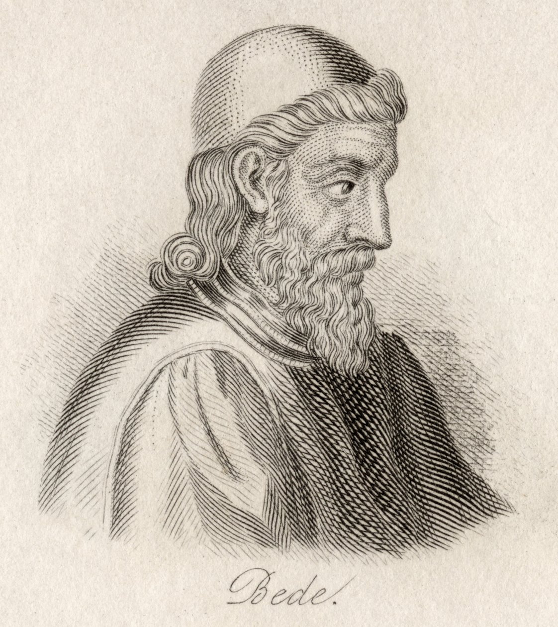 Czcigodny Bede autorstwa J.W. Cook