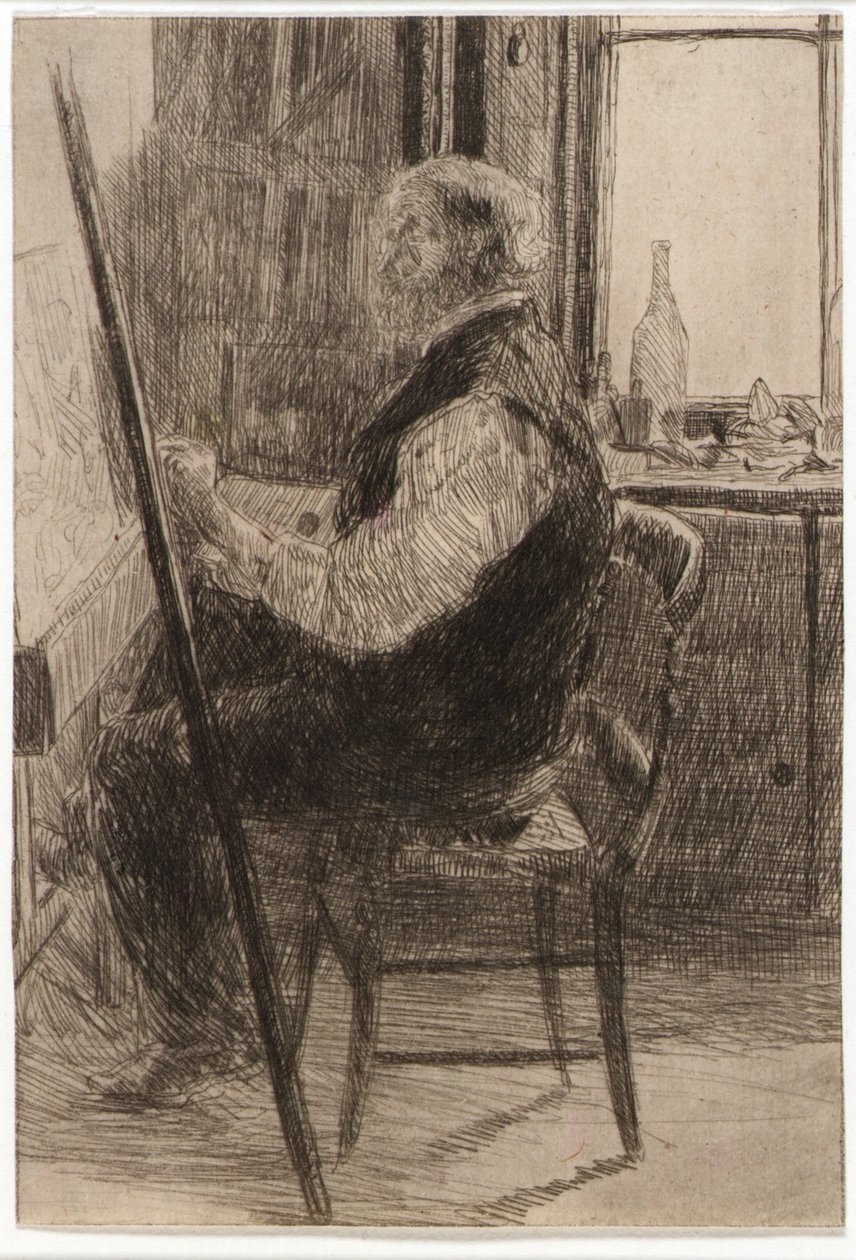 Artysta przy sztalugach autorstwa J. Alden Weir
