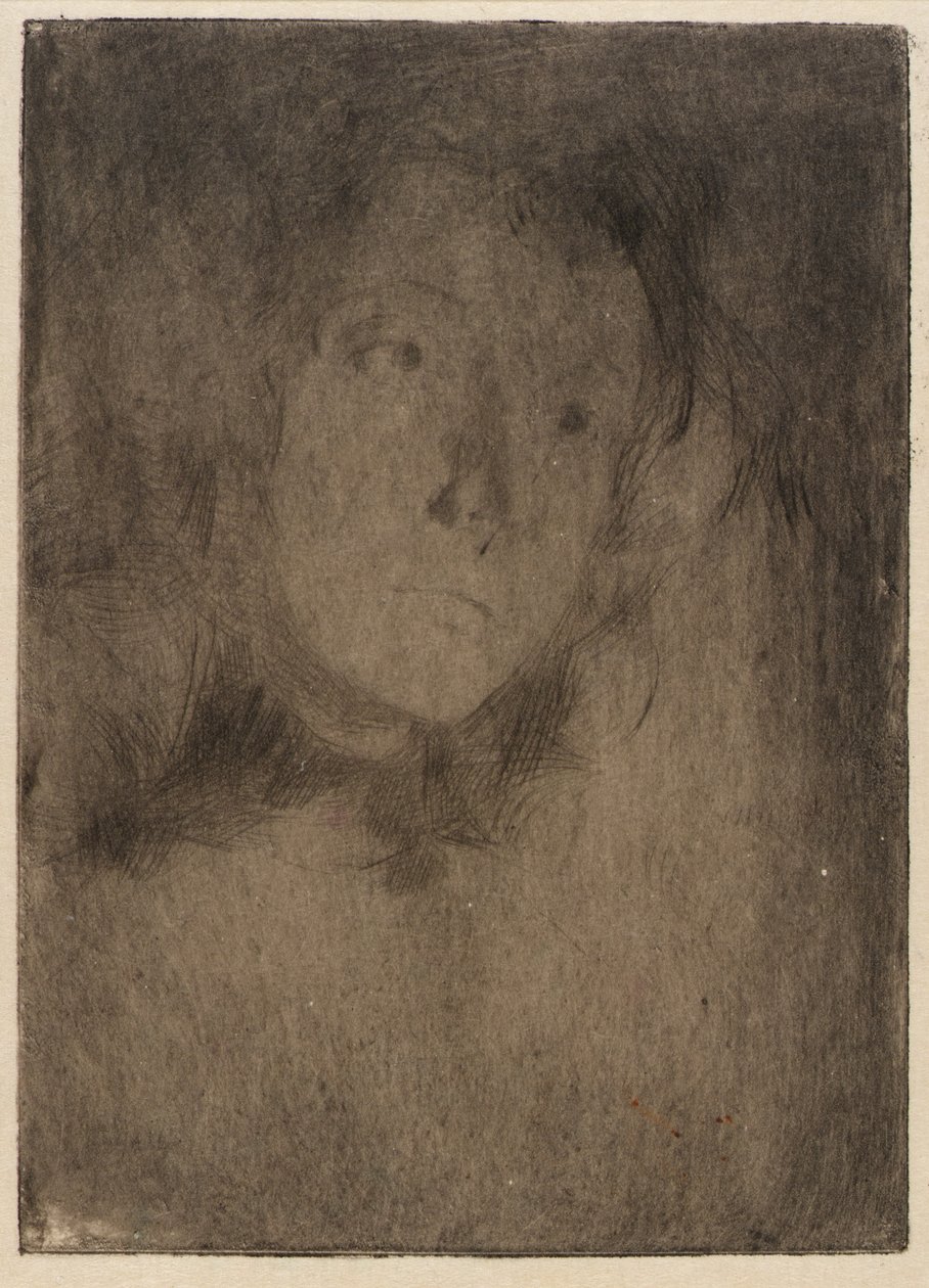 Głowa kobiety autorstwa J. Alden Weir