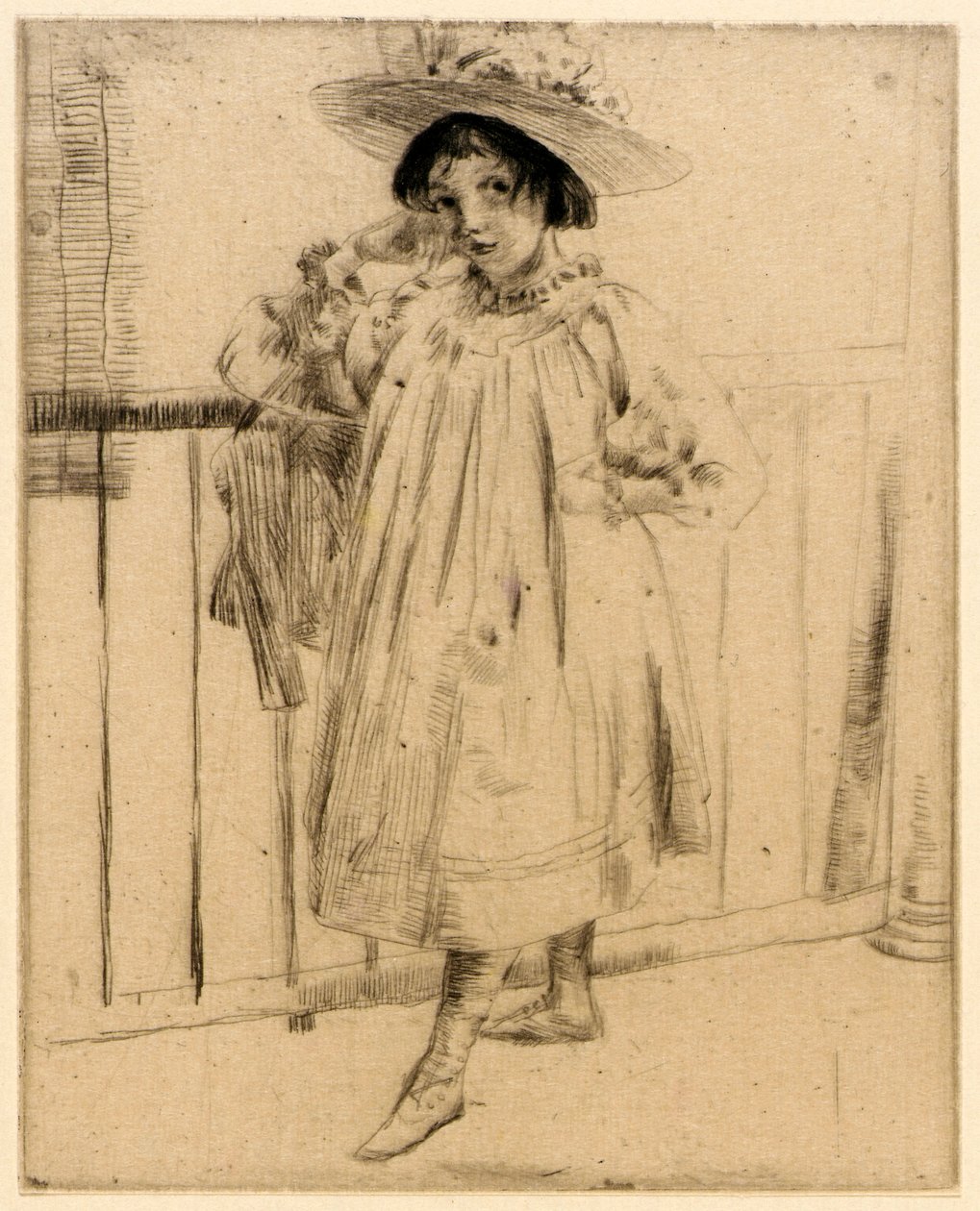 Na werandzie autorstwa J. Alden Weir