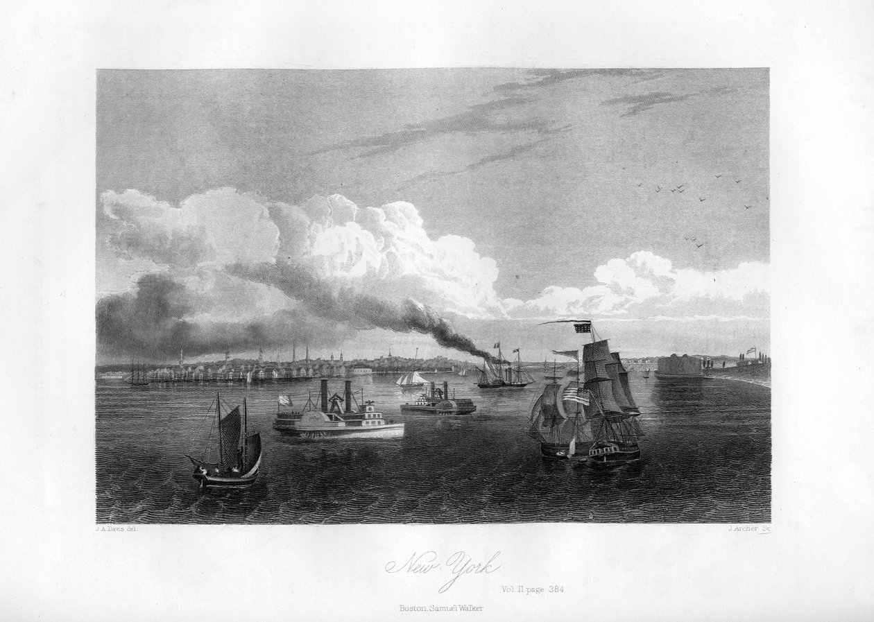 Nowy Jork, 1855. autorstwa J. Archer