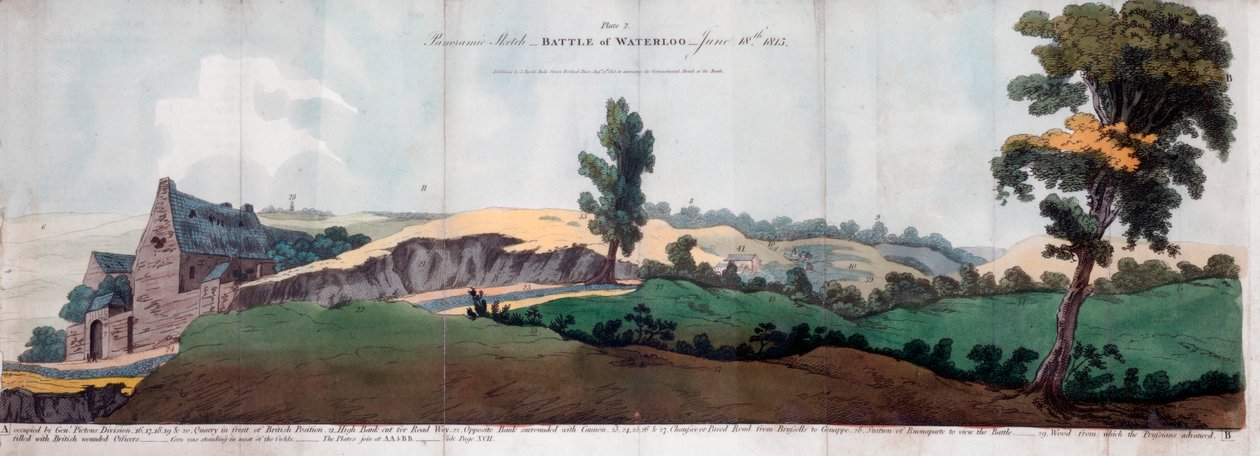 Bitwa pod Waterloo, 1815 1816. autorstwa J Booth