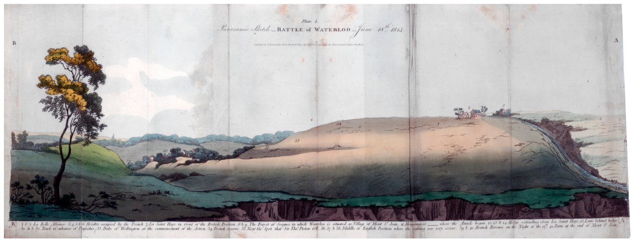 Bitwa pod Waterloo, 1815 1816. autorstwa J Booth