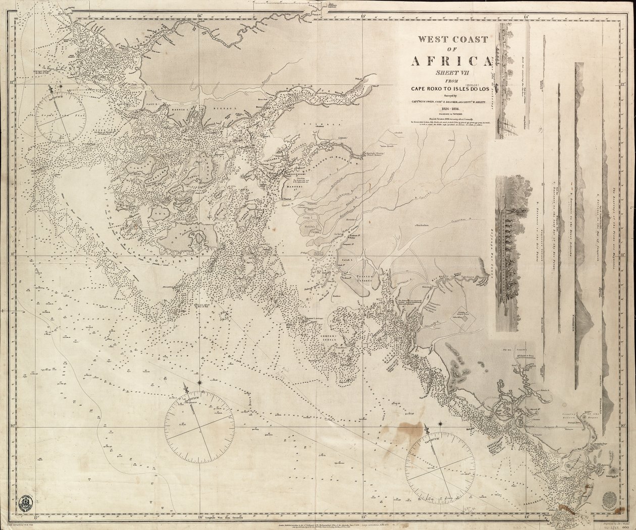 Zachodnie wybrzeże Afryki autorstwa J. & C. Walker