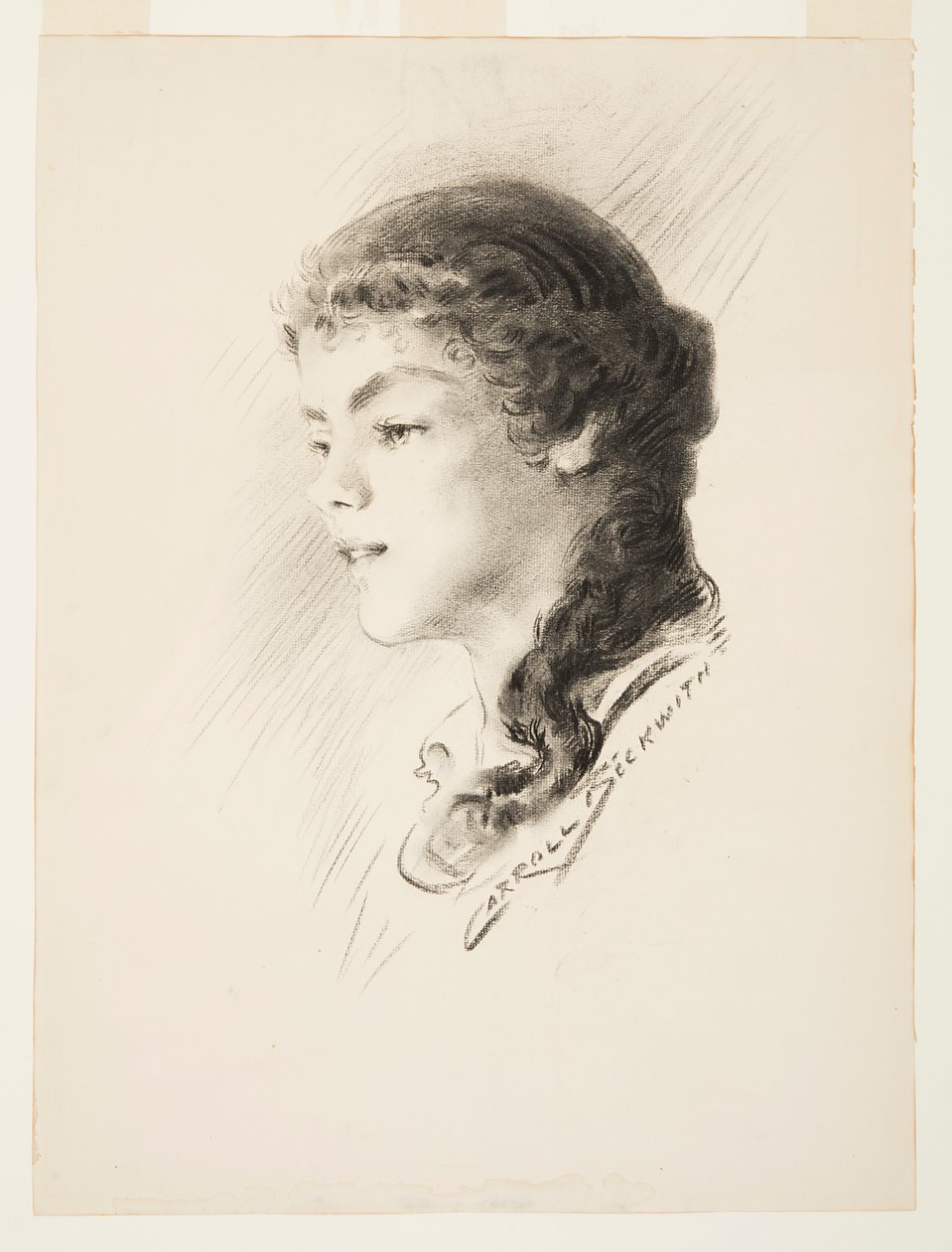Portret, prawdopodobnie Elizabeth Vail autorstwa J. Carroll Beckwith