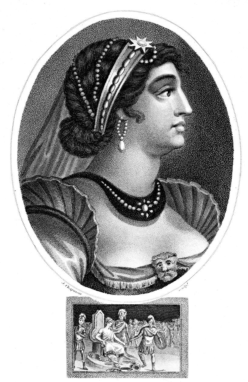 Kleopatra, królowa Egiptu, 1804. autorstwa J. Chapman
