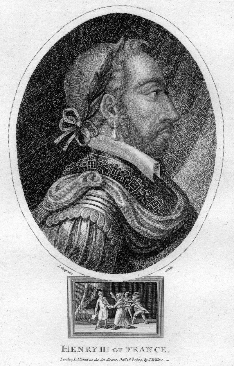Henryk III, król Francji, 1804. autorstwa J. Chapman