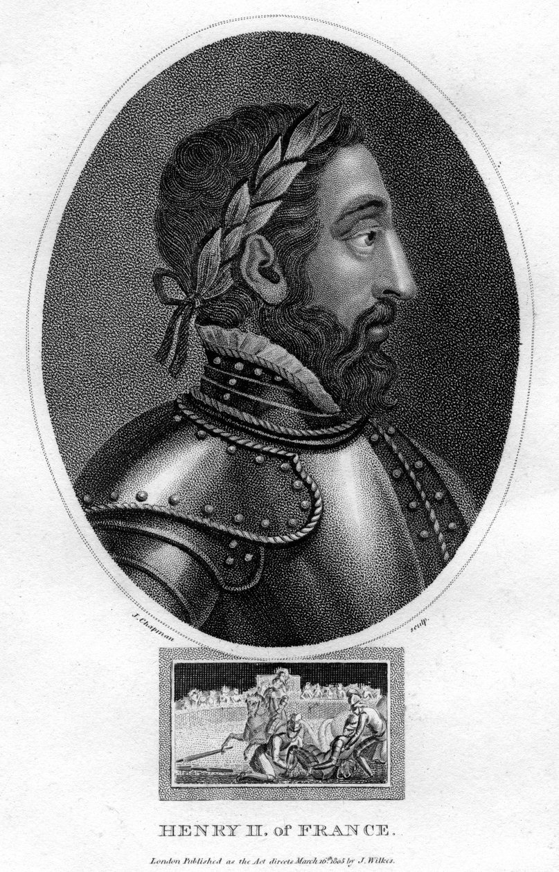 Henryk II, król Francji, 1805. autorstwa J. Chapman