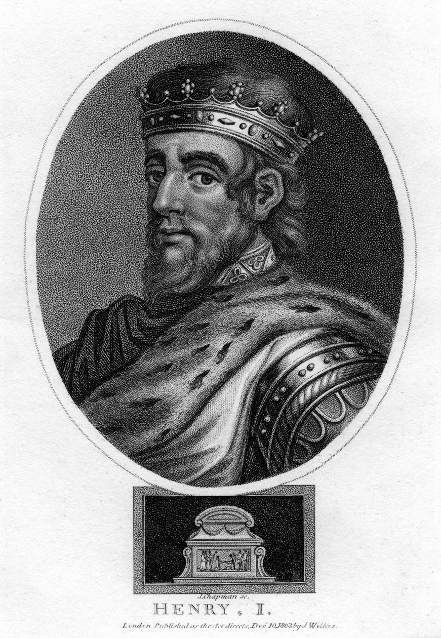 Henryk I, król Anglii, 1803. autorstwa J. Chapman