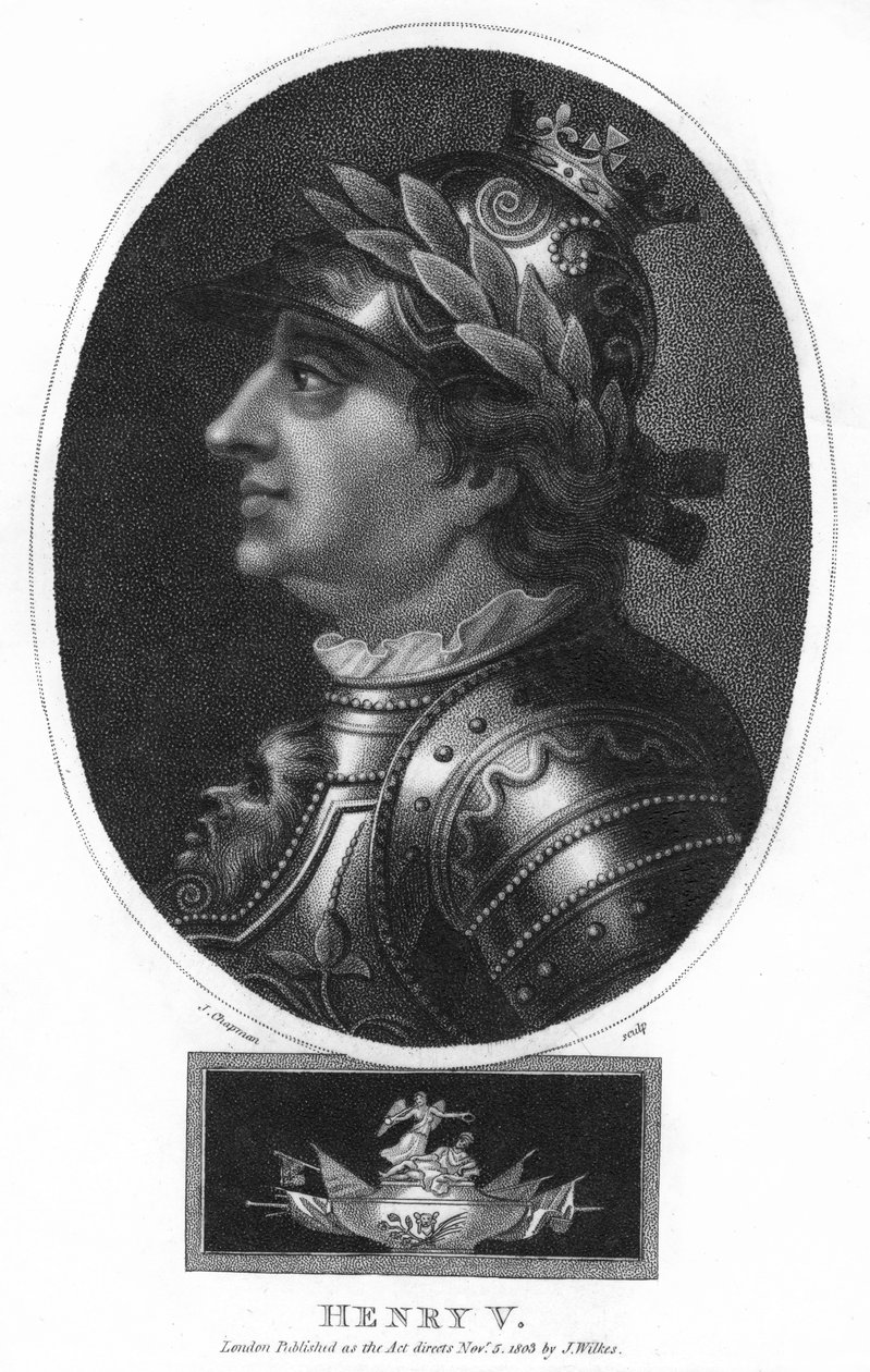 Henryk V, król Anglii, 1803. autorstwa J. Chapman