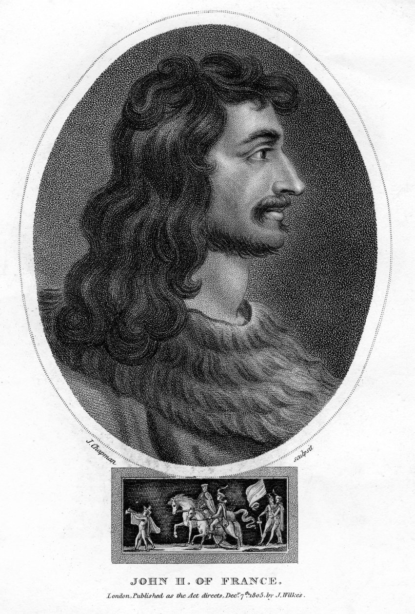 Jan II, król Francji, 1805. autorstwa J. Chapman