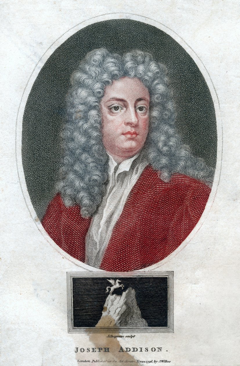 Joseph Addison, angielski polityk i pisarz, 1796. autorstwa J. Chapman