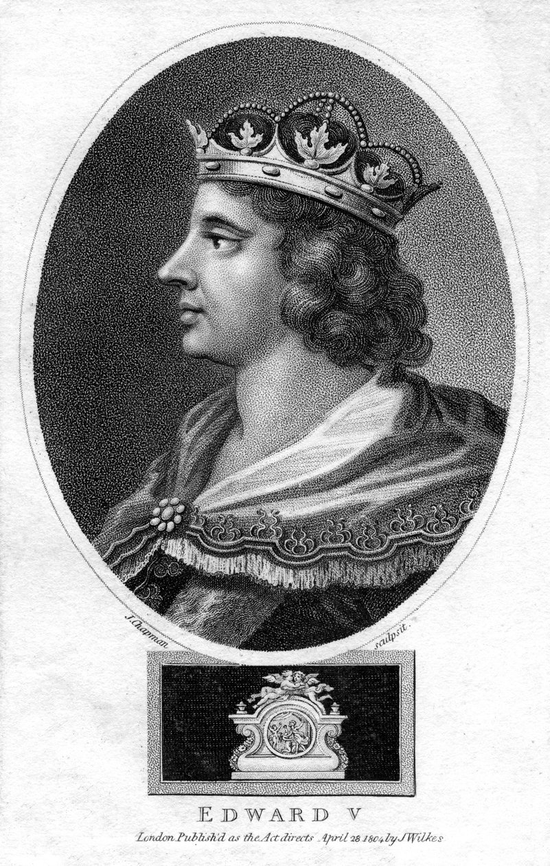 Król Anglii Edward V, 1804. autorstwa J. Chapman