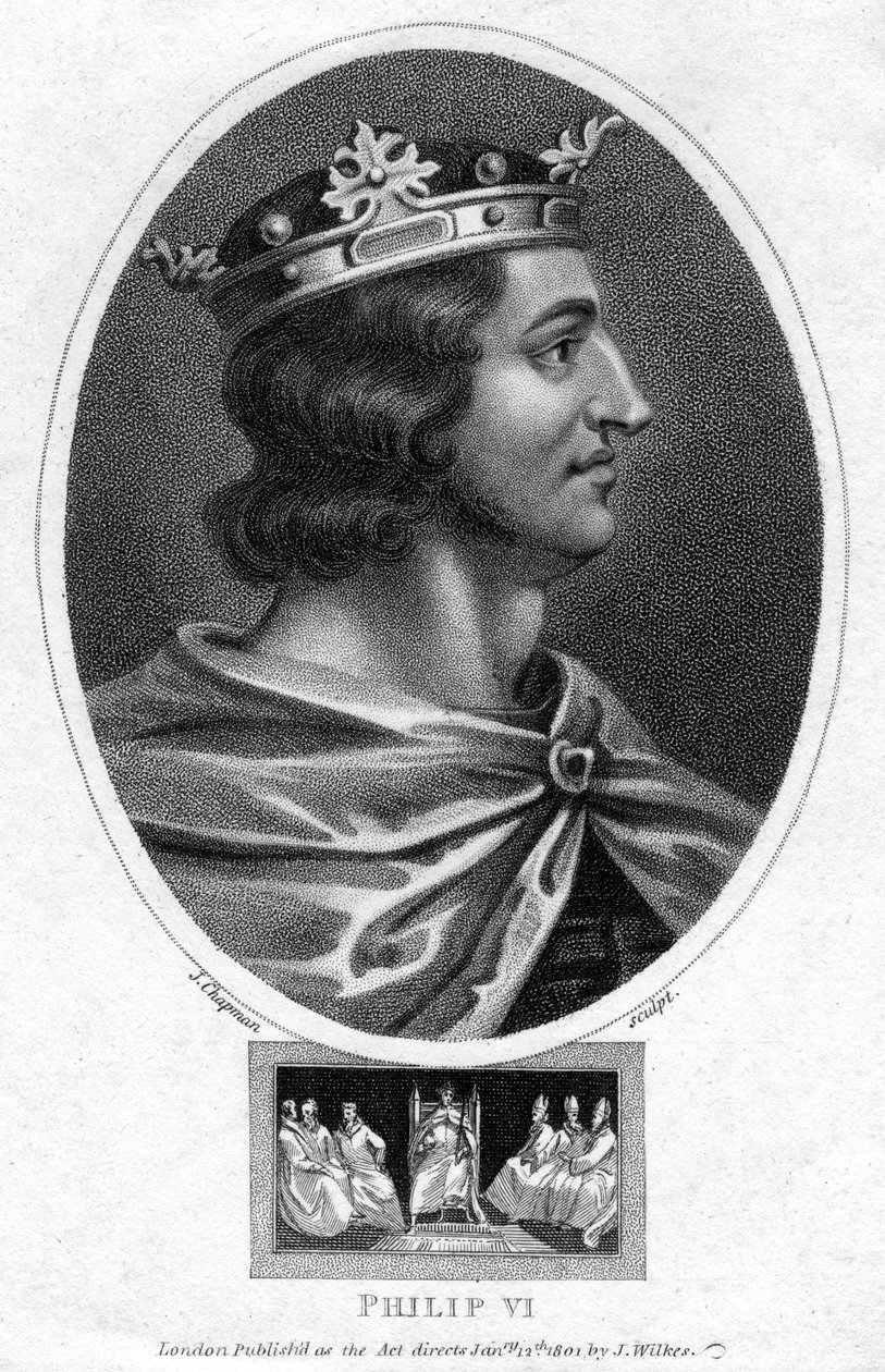 Filip VI z Francji, 1801 r. autorstwa J. Chapman
