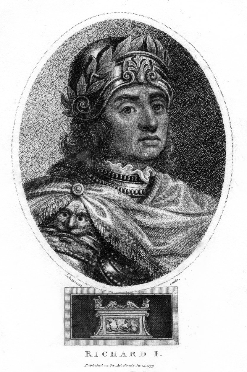 Ryszard I król Anglii, 1799. autorstwa J. Chapman