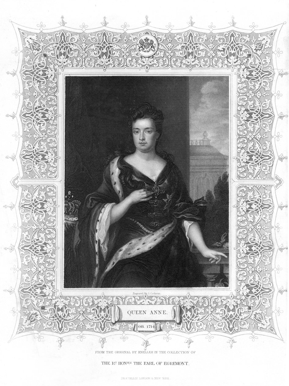 Anna, królowa Wielkiej Brytanii, XIX wiek. autorstwa J. Cochran