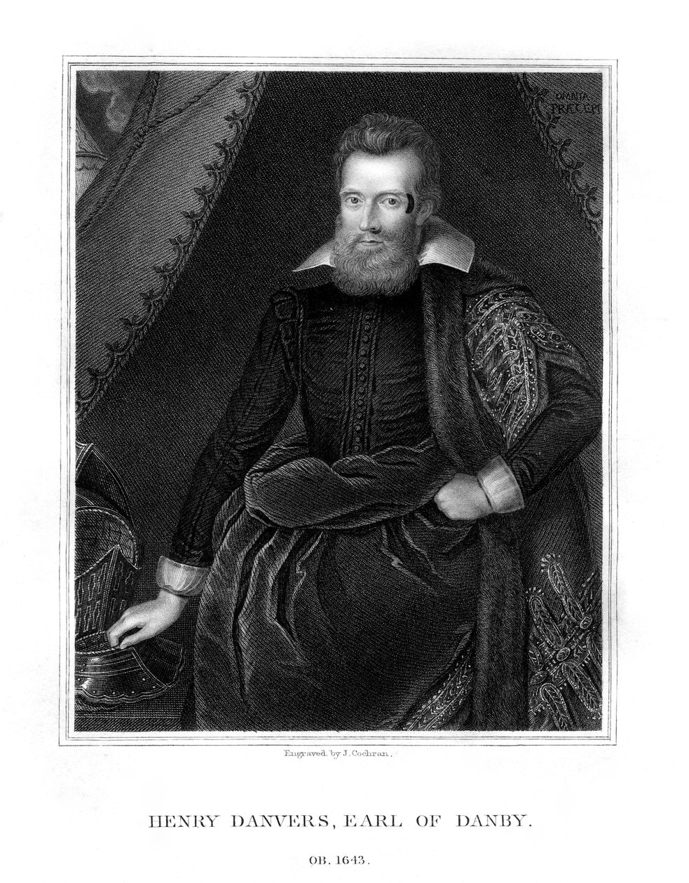 Henry Danvers, hrabia Danby, 1828. autorstwa J. Cochran
