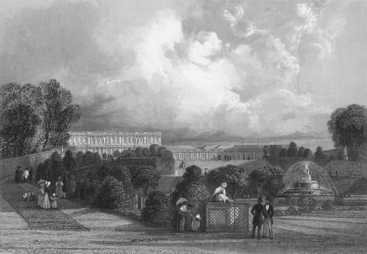 Ogród Wersalski, 1839 autorstwa J. Davis