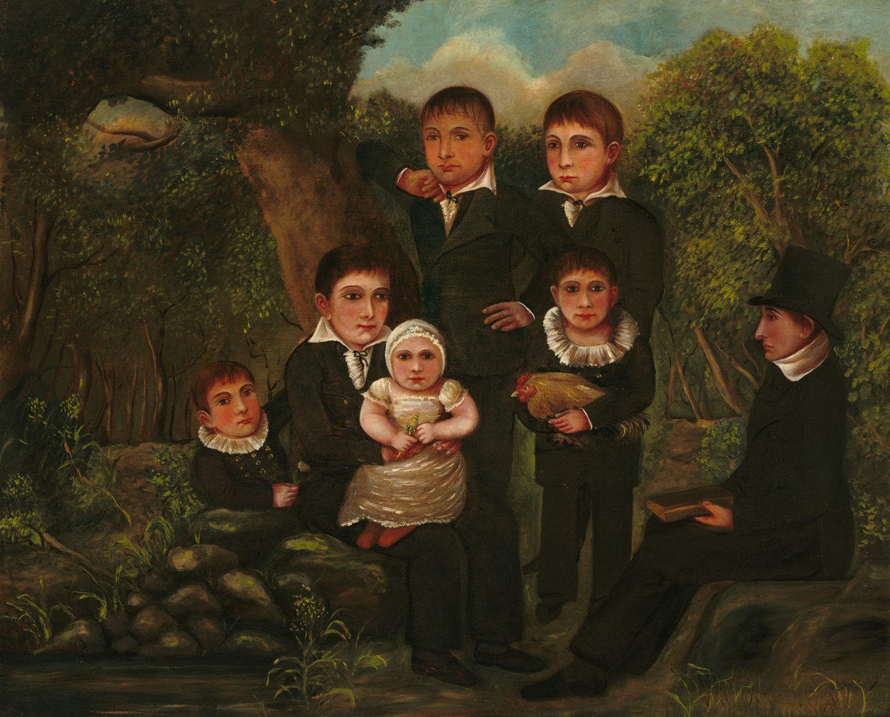 Abraham Clark i jego dzieci autorstwa J. H.