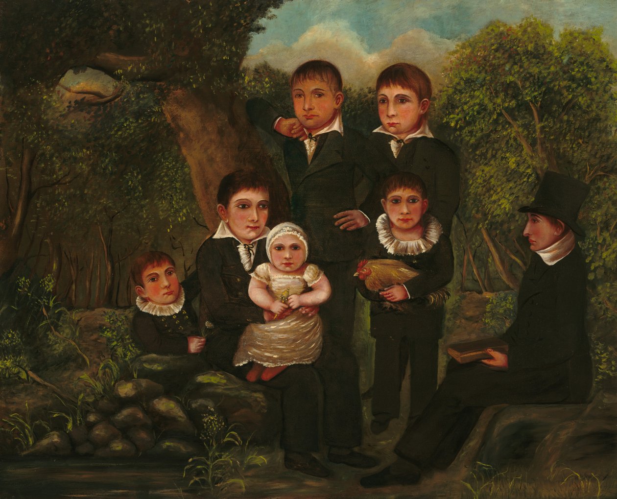 Abraham Clark i jego dzieci, 1822. autorstwa J. H.