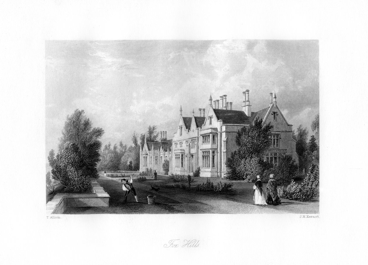 Fox Hills, Surrey, ok. 1840. autorstwa J. H. Kernot