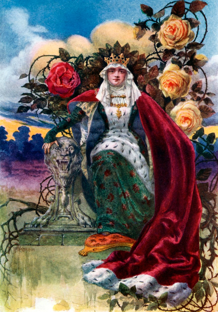 Królowa róż, 1908-1909. autorstwa J. H. Valda