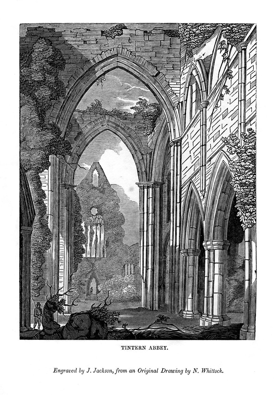 Opactwo Tintern, 1843 autorstwa J. Jackson