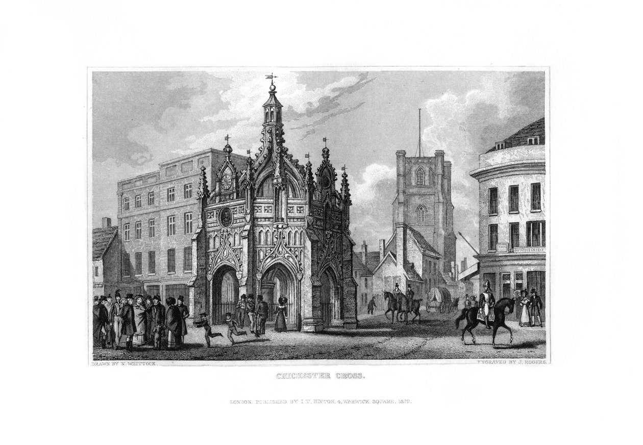 Krzyż Chichester, Chichester, West Sussex, 1829. autorstwa J. Rogers