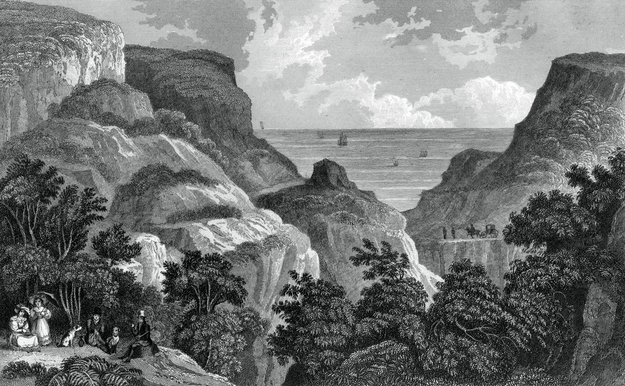Dyke Duńczyków, ok. XIX w. autorstwa J. Rogers