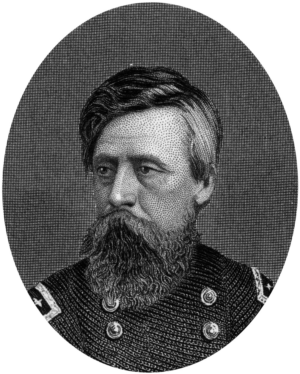 Jefferson Columbus Davis, generał Unii, 1862-1867. autorstwa J. Rogers