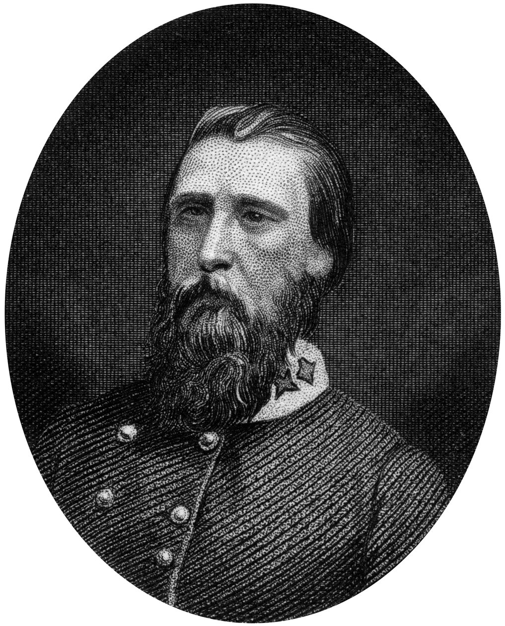 John Bell Hood, generał Konfederacji, 1862-1867. autorstwa J. Rogers