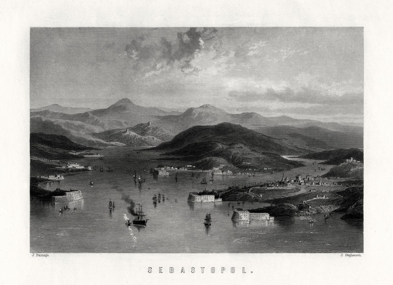 Sewastopol, Ukraina, XIX w. autorstwa J. Stephenson