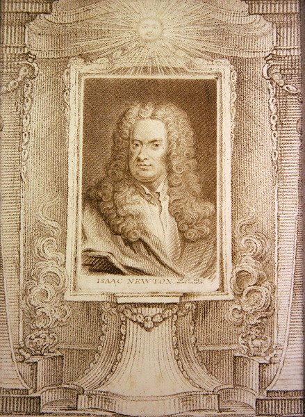 Sir Isaac Newton (Grawerowanie) autorstwa J. T. Wedgewood