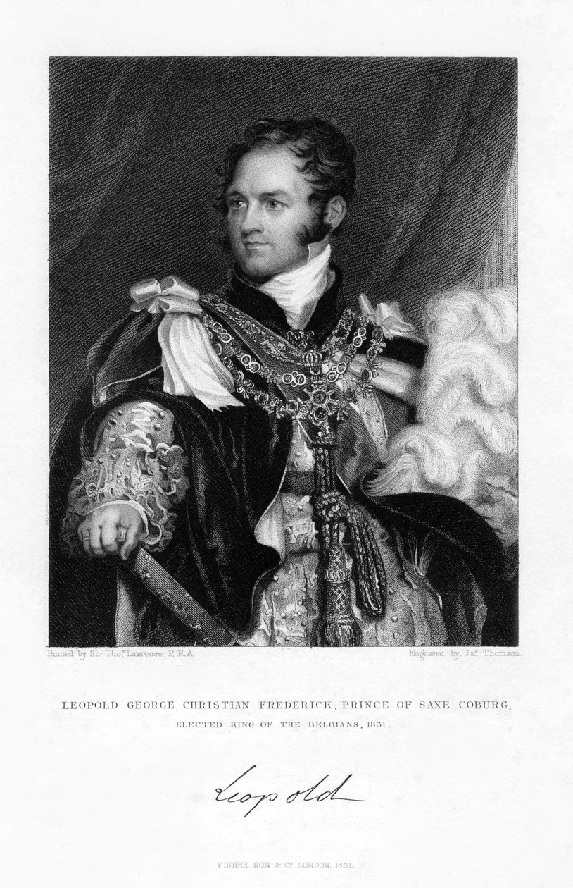 Leopold z Saxe-Coburg i Gotha, 1831. autorstwa J. Thomson