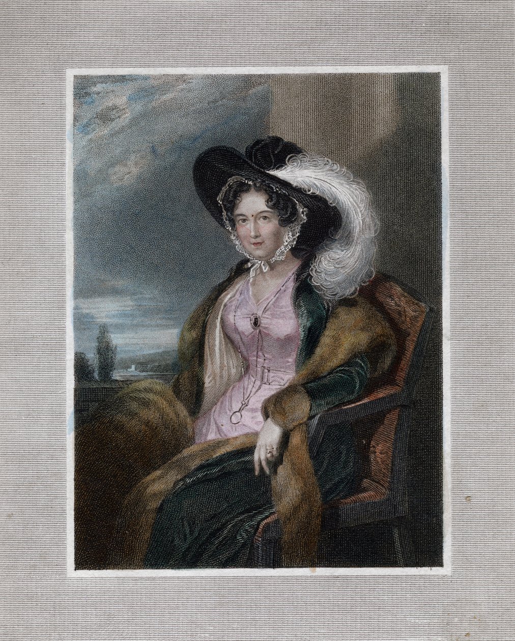 „Mary Elizabeth, baronowa Clifford”, 1828. autorstwa J Wright
