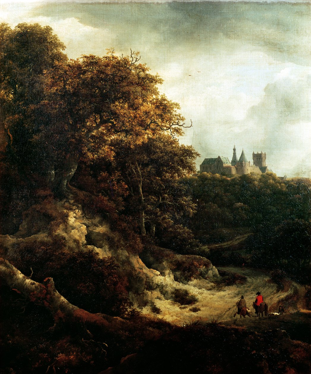 Zamek w Bentheim, 1651 autorstwa Jacob van Ruisdael