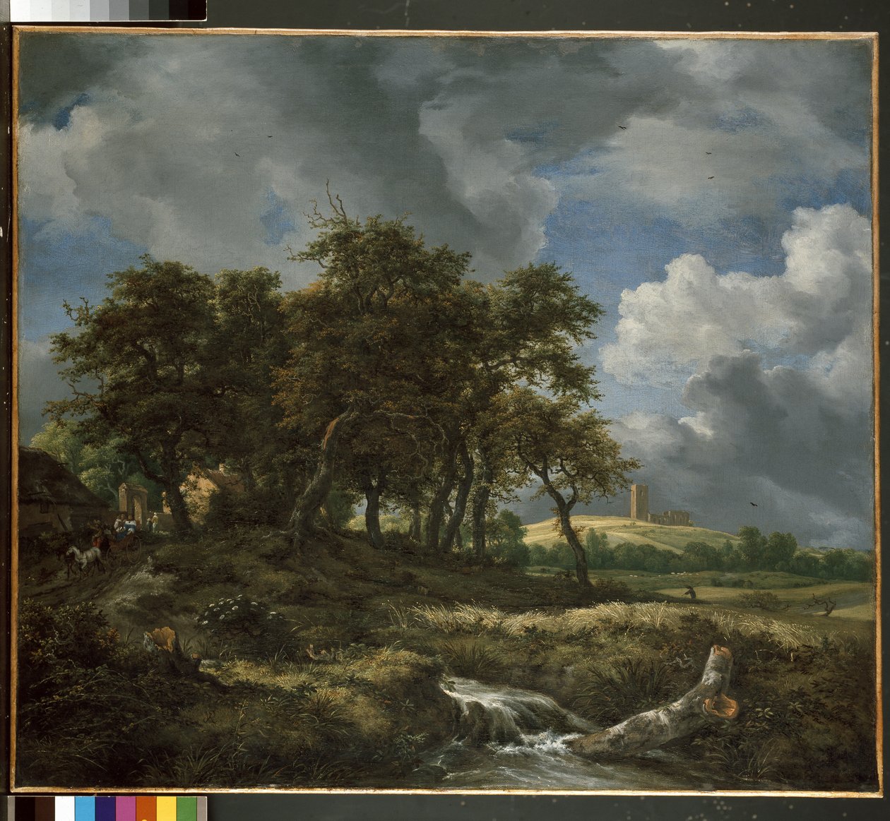 Krajobraz w pobliżu Muiderberg, początek lat 50-tych XVI w. autorstwa Jacob van Ruisdael