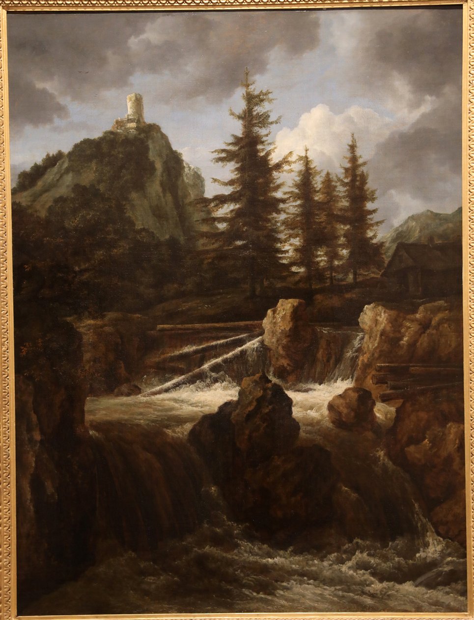 Krajobraz z wodospadem, ok. 1900 r. 1660 autorstwa Jacob van Ruisdael
